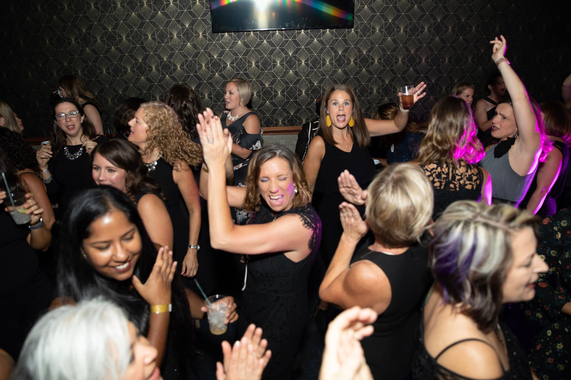 Little Black Dress Party guests together on the night